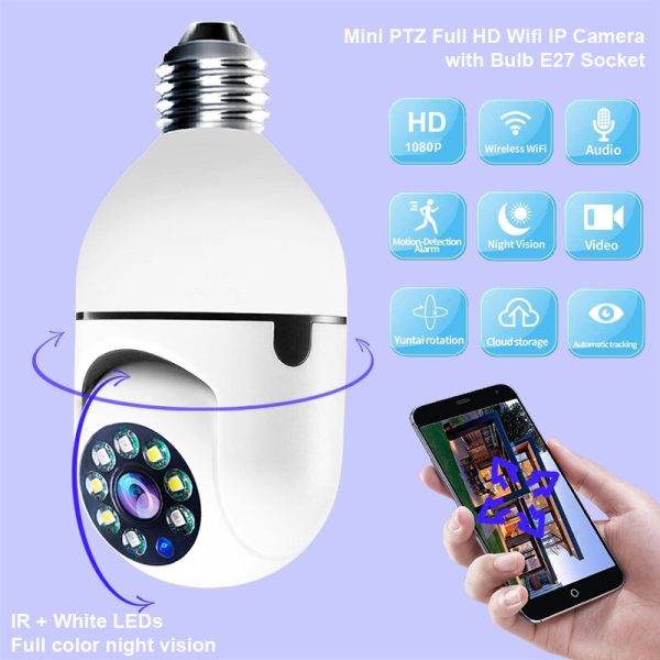 360 Wireless Surveillance  Bulb Camera - Image 2