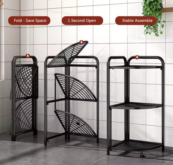 5 - Tier Metal Corner Storage Rack - Image 5