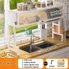 Adjustable 3 Tier Large Kitchen Dish Rack Drainer - Image 2