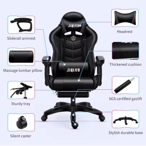 Luxury Gaming / Ergonomic Office Chair with Footrest - Image 6