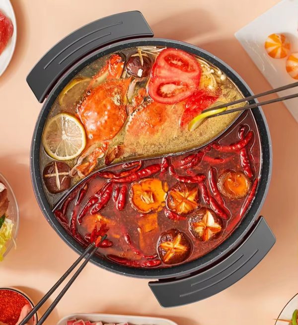 New Style Multi Function Adjustable Electric Hot Pot - Image 2