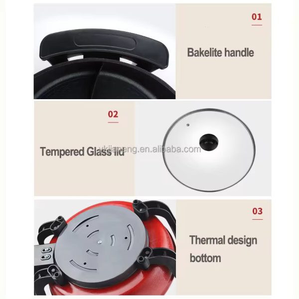 New Style Multi Function Adjustable Electric Hot Pot - Image 6