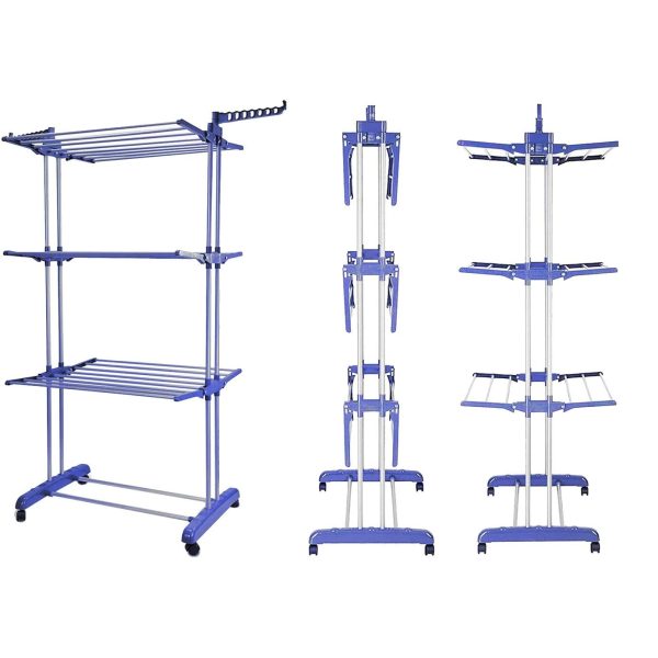 3 Tier Rolling Drying Rack - Image 3