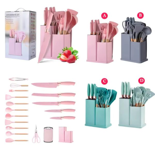 19 Pcs Set Silicone Kitchenware - Image 7