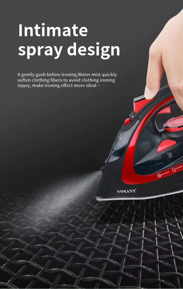 Sokany Premium Steam Iron - Image 7