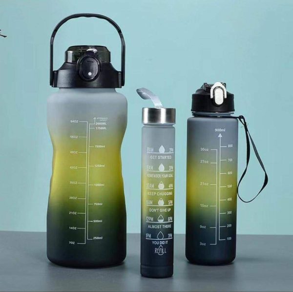 3 IN 1 Water Bottles with Straw and Handle - Image 6