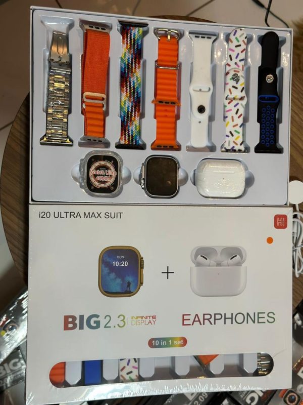 i20 Ultra Max Suit Smartwatch 10 In 1 Set - Image 2