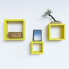 Yellow Square Wall Shelf
