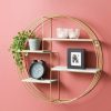 Round Metallic Shelf - GOLD