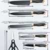 9 Pcs Kitchen Knife Set - Image 4