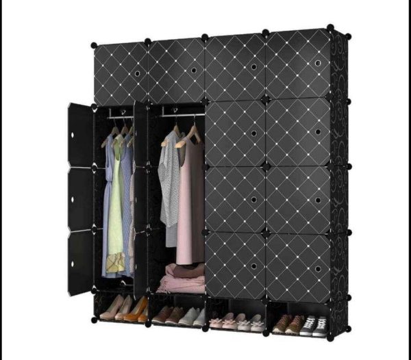 DIY 16 Cubes Plastic Foldable Wardrobe - Image 2