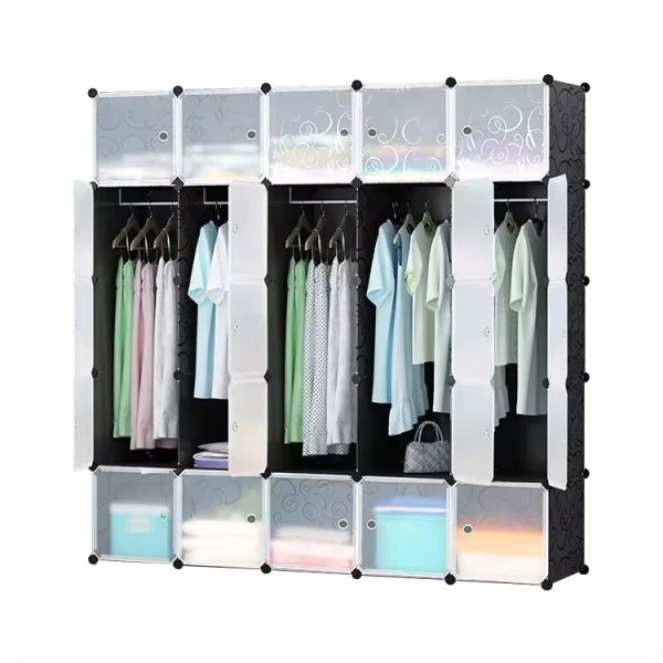 DIY 25 Cubes Plastic Wardrobe - Image 2