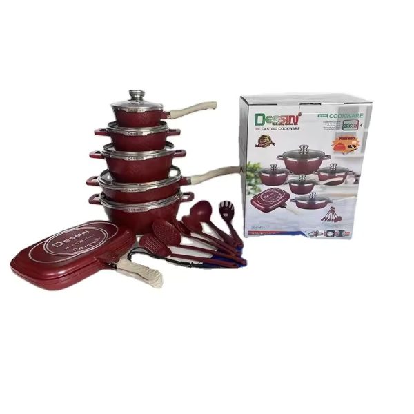 Dessini 23 Pcs Die Cast Cookware Set