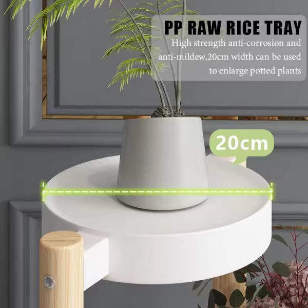 4 Tier Multifunctional White Flower Pot Stand - Image 4