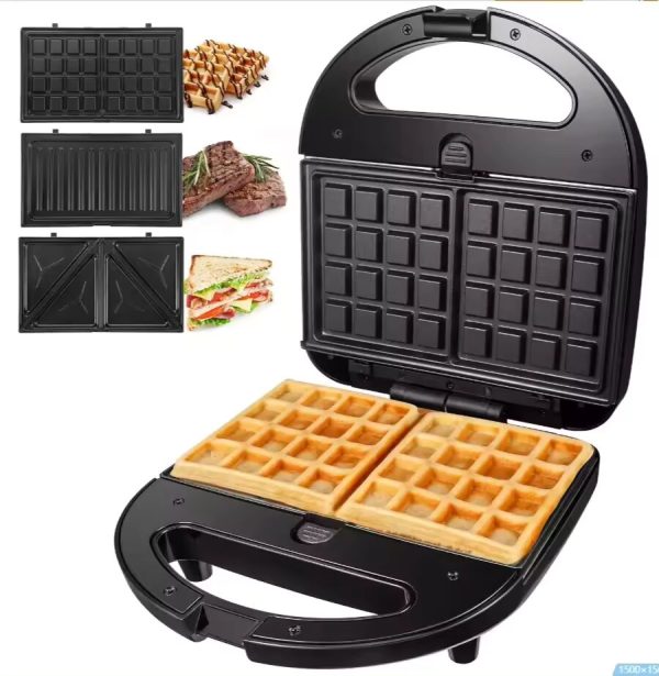 RAF 3-in-1 Electric Sandwich Maker - Panini Press, Grill, and Waffle Maker - Image 3