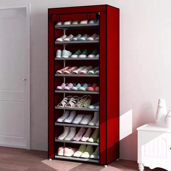 10 Tier DIY Foldable Canvas Shoe Rack