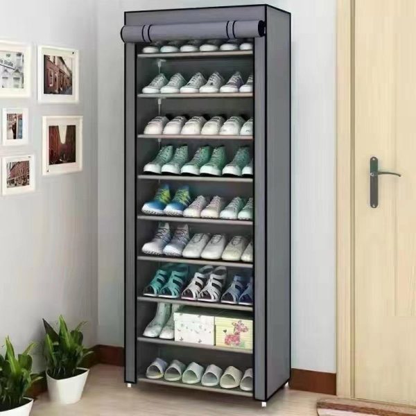 10 Tier DIY Foldable Canvas Shoe Rack - Image 2