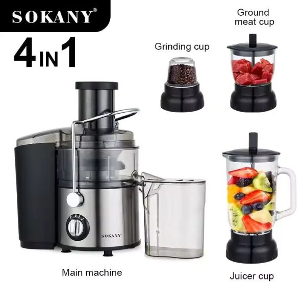 SOKANY 4 in 1 Stainless Steel Juicer - Image 3