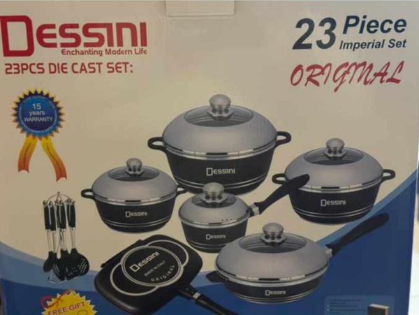 Dessini 23 Pcs Die Cast Cookware Set - Image 3