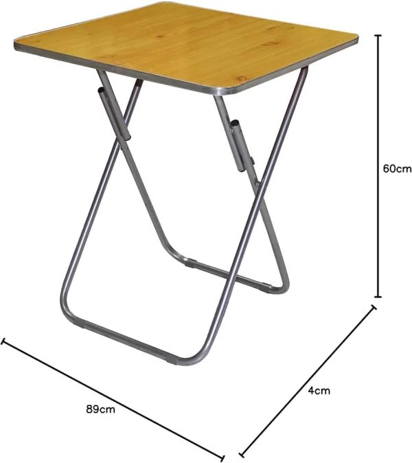 Steel/Wooden Foldable Table - - Image 4