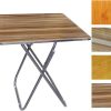 Steel/Wooden Foldable Table - - Image 3