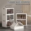 3 Tier Plastic Storage Cabinet - Image 2