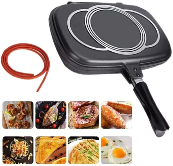 Dessini Nonstick Double-sided Frying Pan - 42 CM - Image 2