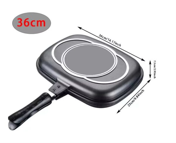 Dessini Nonstick Double-sided Frying Pan - 42 CM - Image 4