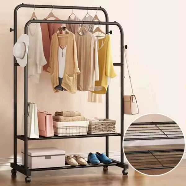 Double Pole Hanger (with Double Shoe Rack) - Image 6