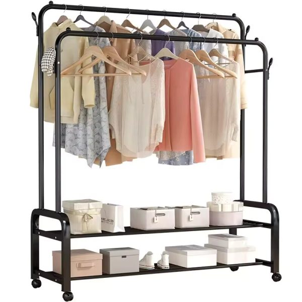 Double Pole Hanger (with Double Shoe Rack) - Image 4