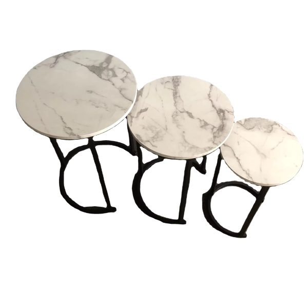 Modern 3-Piece Nesting Coffee Table Set 