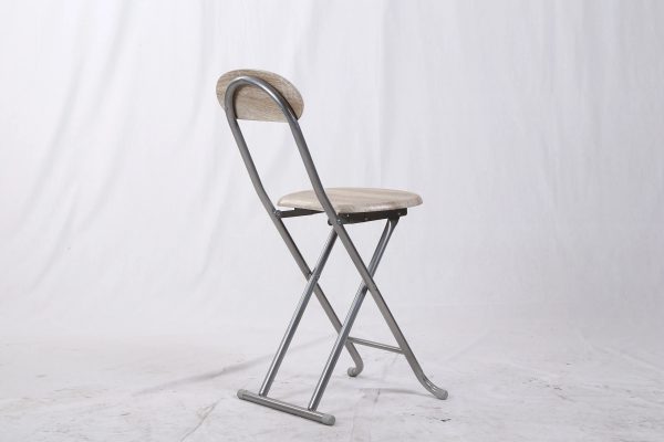 Steel/Wooden Foldable Chair with backrest - Image 2