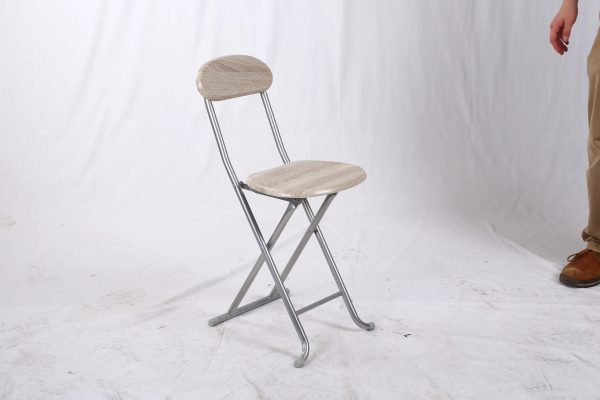 Steel/Wooden Foldable Chair with backrest