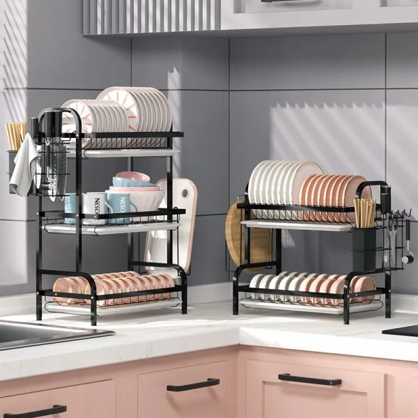 High-Quality Multi-Function Kitchen Dish Drying Rack - Image 2