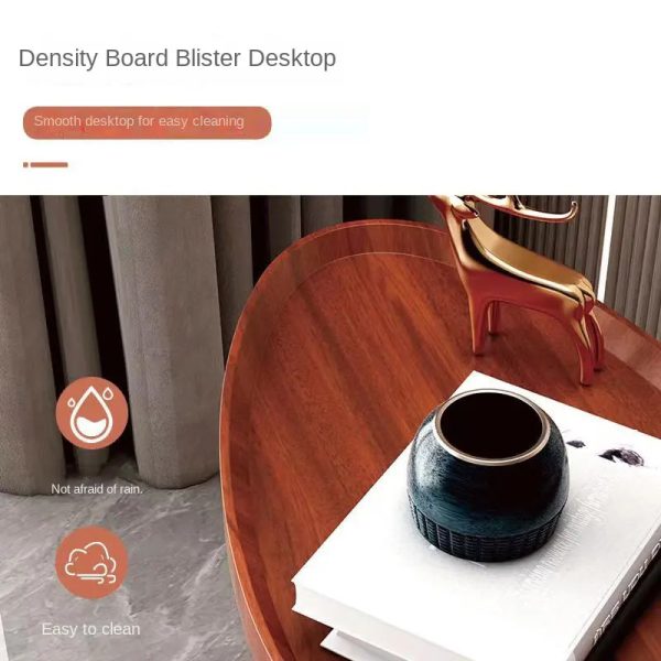 Modern Foldable Wooden Coffee Table – Stylish Living Room Side Table - Image 3