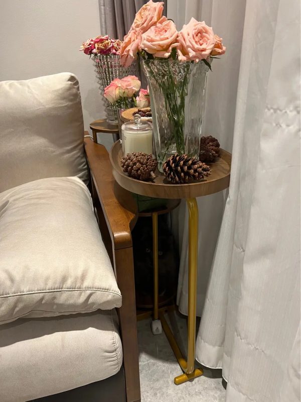 Modern Foldable Wooden Coffee Table – Stylish Living Room Side Table - Image 4